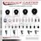 Service Caster 3.5'' Hard Rubber Wheel Swivel Bolt Hole Caster Set with 2 Posi Lock Brakes, 4PK SCC-BH20S3514-HRS-PLB-2-S-2 - alternate 4